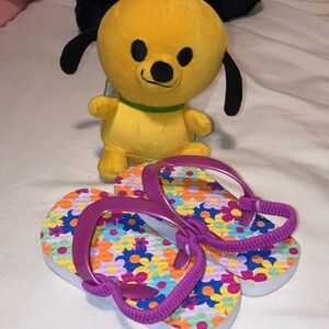 Floral Colorful Kids Flip Flops